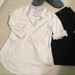 3/4 Button & Collared Blouse